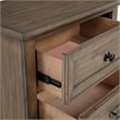 Pemberly Row Traditional Wood 2-Drawer Nightstand in Vintage Mocha