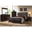 Pemberly Row 4-Piece Wood Queen Panel Bedroom Set in Cappuccino