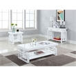 Pemberly Row Contemporary Wood Rectangular End Table with 1-Shelf in White