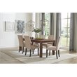 Pemberly Row Rectangular Farmhouse Wood Dining Table with Simple Lines in Brown