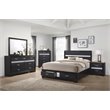 Pemberly Row 5-piece California King Platform Storage Wood Bedroom Set Black