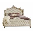 Pemberly Row 5-piece Queen Upholstered Velvet Bedroom Set Ivory