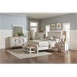 Pemberly Row 4-piece Eastern King Panel Wood Bedroom Set in Antique White