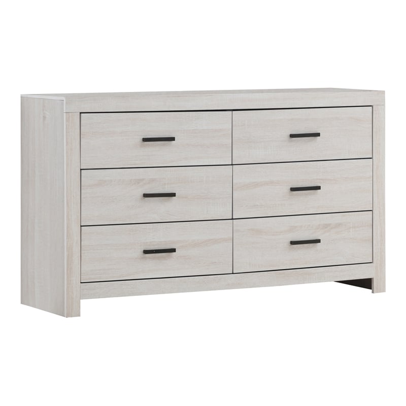 Pemberly Row 4-piece Eastern King Panel Wood Bedroom Set in Coastal White
