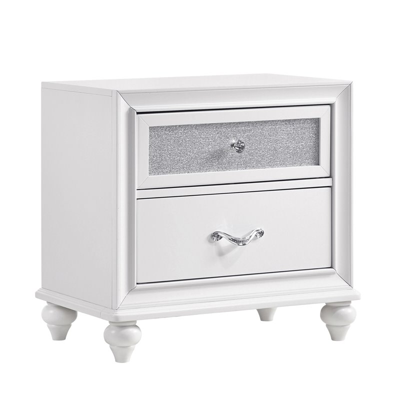 Pemberly Row 4-piece Upholstered Queen Wood Bedroom Set White