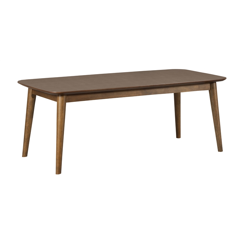 Pemberly Row 3-Piece Wood Occasional Coffee Table Set in Natural Walnut