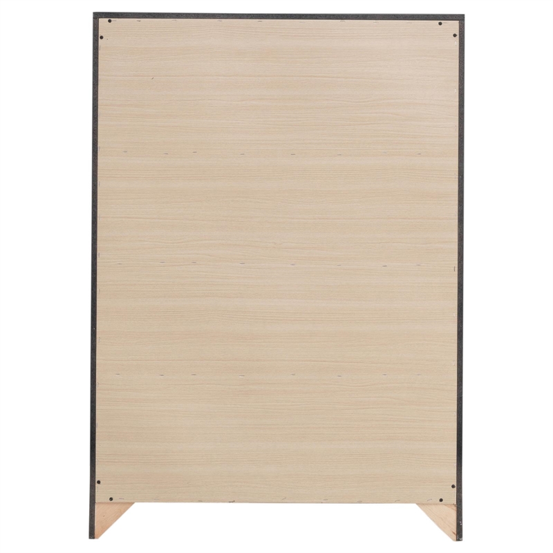 Pemberly Row Farmhouse Wood Chest with English Dovetail 4-Drawer in Barrel Oak