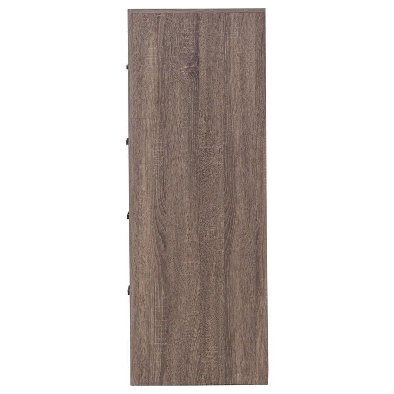 Pemberly Row Farmhouse Wood Chest with English Dovetail 4-Drawer in Barrel Oak