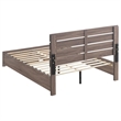Pemberly Row Farmhouse Wood Queen Storage Bed with Platform System in Barrel Oak