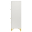 Pemberly Row 5-drawer Wood Rectangular Bedroom Chest in White