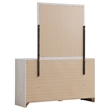 Pemberly Row 6-drawer Wood Dresser with Mirror Coastal White