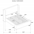 Pemberly Row Boucle Fabric Upholstered Eastern King Platform Bed White