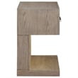 Pemberly Row 1-Drawer Rectangular Transitional Wood Nightstand Barley Brown