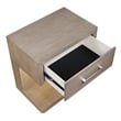 Pemberly Row 1-Drawer Rectangular Transitional Wood Nightstand Barley Brown
