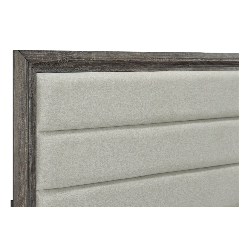 Pemberly Row 5-Piece Transitional Wood Queen Bedroom Set in Brown Oak