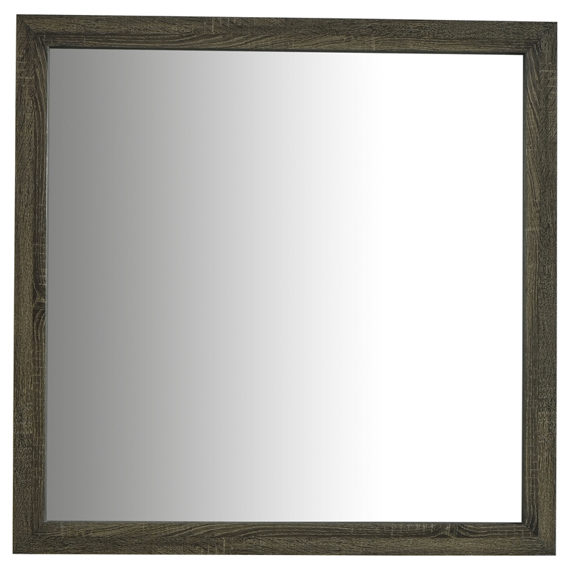 Pemberly Row 5-Piece Transitional Wood Queen Bedroom Set in Brown Oak