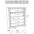 Pemberly Row 5-Piece Contemporary Wood Queen Bedroom Set in White