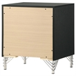 Pemberly Row 2-Drawer Rectangular Modern Engineered Wood Nightstand in Black