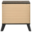 Pemberly Row 2-Drawer Rectangular Wood Nightstand in Natural Pine and Brown