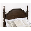 Pemberly Row Four Poster Traditional Wood Queen Bed in Dark Oak