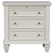 Pemberly Row 4-Piece Coastal Wood Eastern King Bedroom Set Cream White