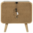 Pemberly Row Mid-Century Wood 2-Drawer Nightstand in Light Ash