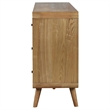 Pemberly Row 6-Drawer Mid-Century Wood Bedroom Dresser in Light Ash