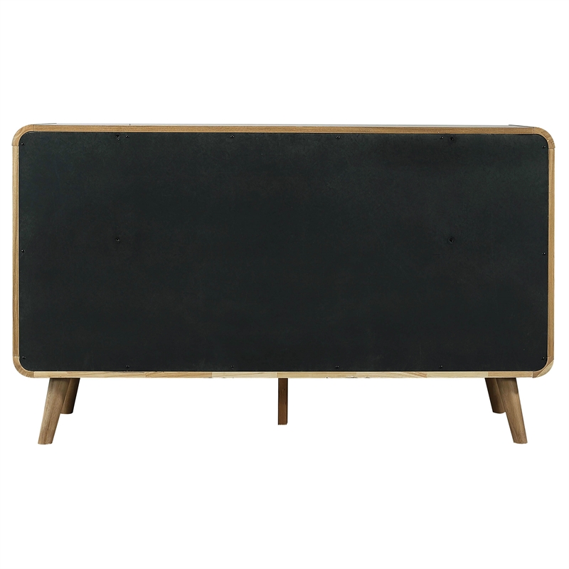 Pemberly Row 6-Drawer Mid-Century Wood Bedroom Dresser in Light Ash