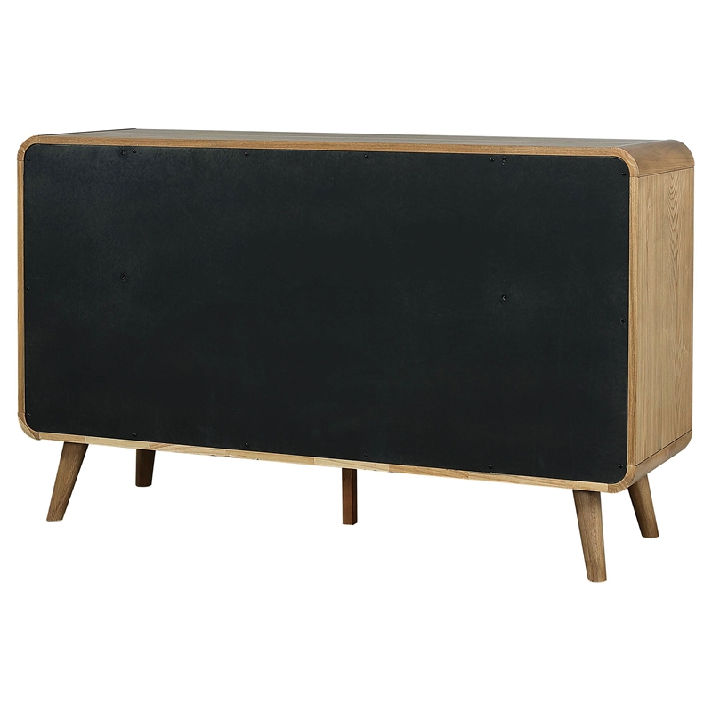 Pemberly Row 6-Drawer Mid-Century Wood Bedroom Dresser in Light Ash