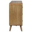 Pemberly Row 6-Drawer Mid-Century Wood Bedroom Dresser in Light Ash