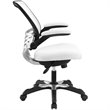Pemberly Row Modern Mesh Fabric Office Chair in White Finish