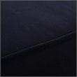Pemberly Row Contemporary Outdoor Patio Teak Ottoman in Natural Navy