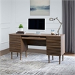 Pemberly Row Particleboard and Laminate Office Desk in Walnut