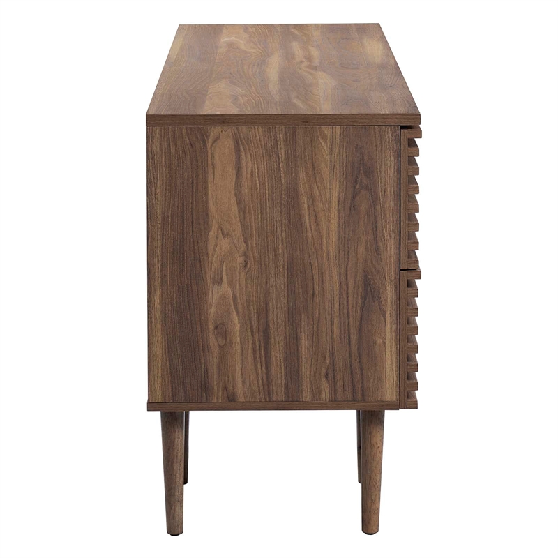 Pemberly Row Particleboard and Laminate Office Desk in Walnut