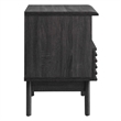 Pemberly Row Modern Particleboard Wood Nightstand - Charcoal Finish