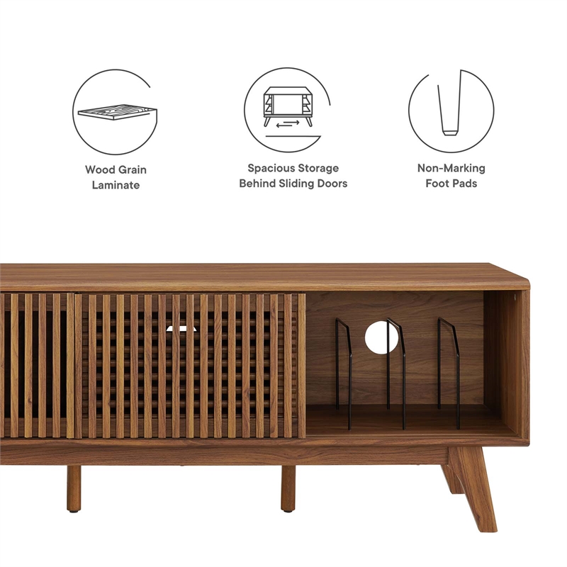 Pemberly Row Modern Wood TV Stand for TVs up to 59