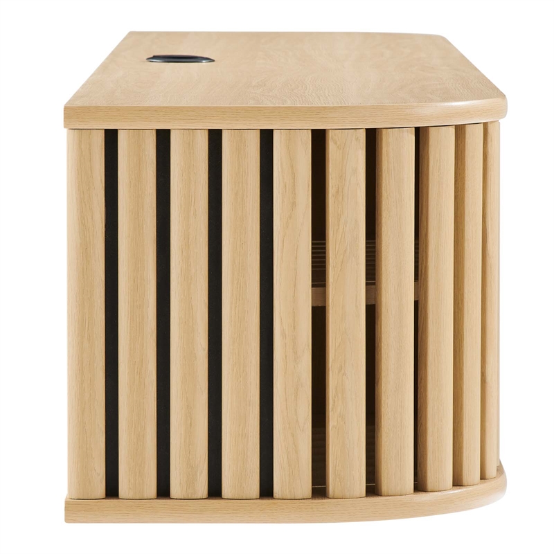 Pemberly Row Wall-Mounted Wood TV Stand for TVs up to 70