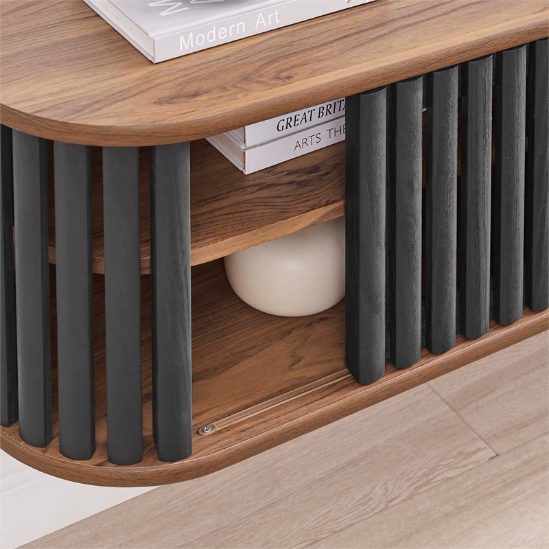 Pemberly Row Wall-Mounted Wood TV Stand for TVs up to 70