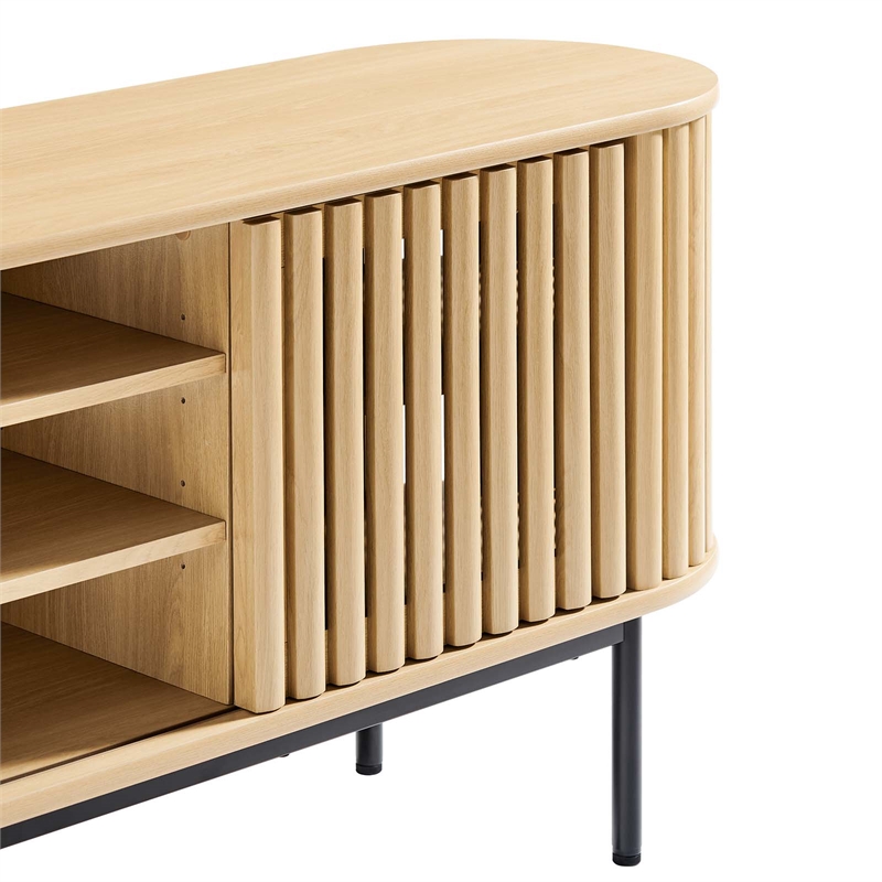 Pemberly Row Wood TV Stand for TVs up to 78