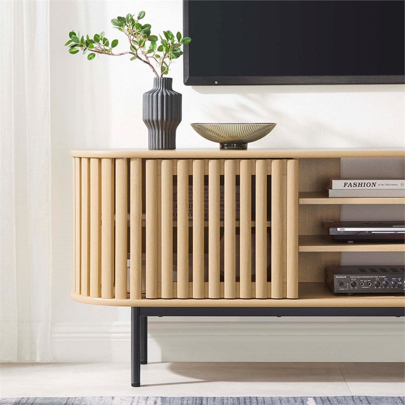 Pemberly Row Wood TV Stand for TVs up to 78