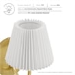 Pemberly Row Contemporary 1-Light U-Shaped Metal Arm Wall Sconce in Brass