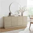 Pemberly Row Contemporary Sideboard Cabinet TV Stand in Travertine