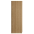 Pemberly Row Contemporary Wood Grain Laminated Wardrobe Closet in Oak