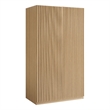Pemberly Row Contemporary Wood Grain Laminated Wardrobe Closet in Oak