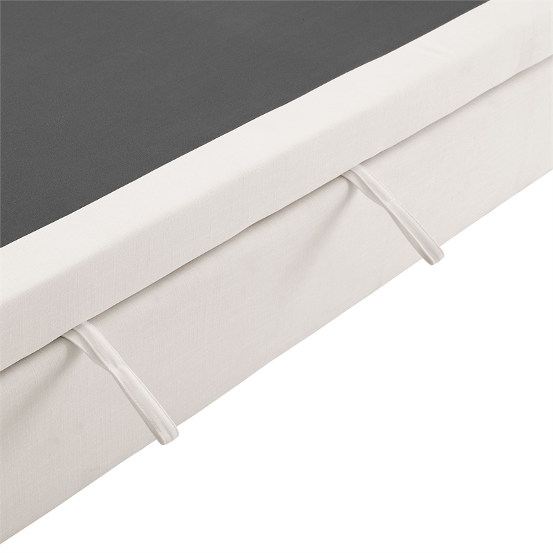 Pemberly Row Upholstered Sleeper Sofa with 4 Throw Pillows in Pure White