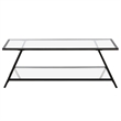 Pemberly Row Handcrafted Industrial Black Bronze Coffee Table
