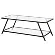 Pemberly Row Handcrafted Industrial Black Bronze Coffee Table