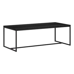 Pemberly Row Classic Modern / Contemporary 47&quot Black Coffee Table