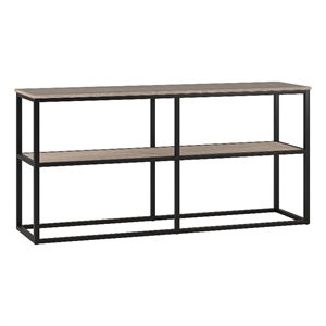 Pemberly Row Modern / Contemporary 58&quot Antiqued Gray Oak TV Stand