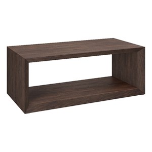 Pemberly Row Modern / Contemporary 48&quot Alder Brown MDF Coffee Table